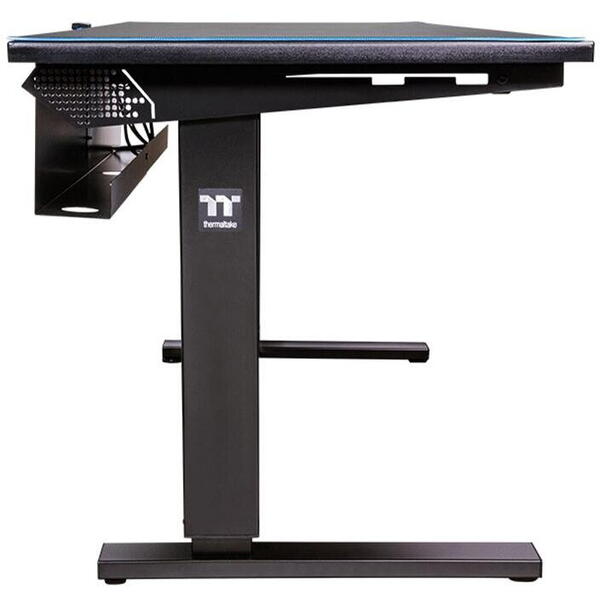 Birou gaming reglabil electric pe inaltime Thermaltake ToughDesk 350 negru