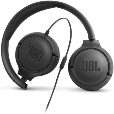 Casti Audio On Ear JBL Tune 500, Cu fir, Negru
