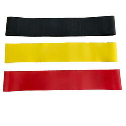 Set 3 benzi elastice material, Latex TECHFIT New!