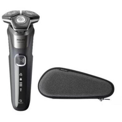 Aparat de Ras PHILIPS Shaver Series 5000 S5887/30 Acumulator, Autonomie 60 min, SkinIQ, Gri