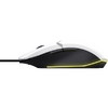 Mouse Trust GXT110W Felox cu fir, rezolutie maxima 6400 DPI, alb