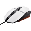 Mouse Trust GXT110W Felox cu fir, rezolutie maxima 6400 DPI, alb