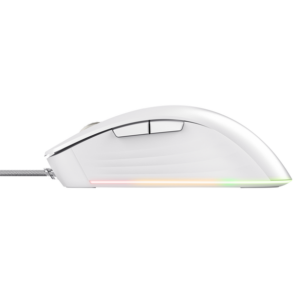 Mouse Trust GXT924W YBAR+ 25600 DPI, alb