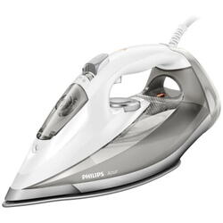 Fier de calcat Philips Azur GC4901/10, 2800 W, debit abur 50 g/min., jet abur 220g, decalcifiere rapida, talpa SteamGlide Elite, Alb/Bej