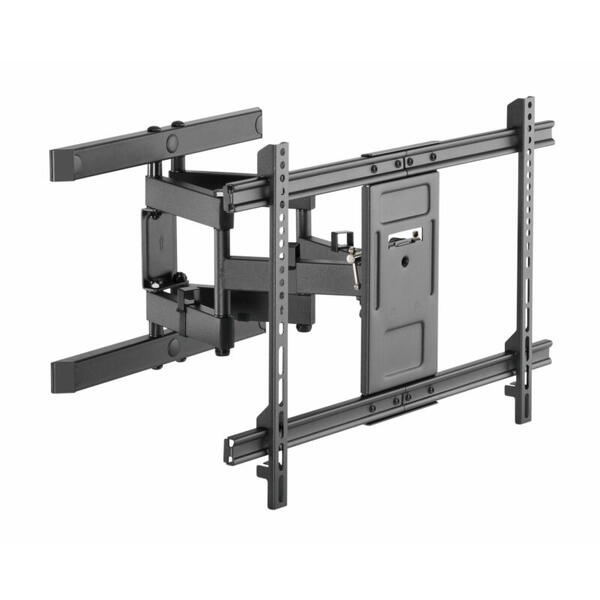 Suport TV de perete Serioux TV61-466, compatibilitate  dimensiune ecran: 37"-80", compatibilitate VESA: 200x200, 300x200, 400x200, 300x300, 400x300, 400x400, 600x400, greutate maximă suportata: 60kg, distanta fata de perete: 77~428mm, inclinare: +3°~-15°,