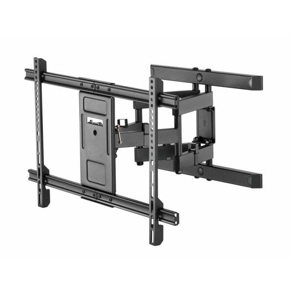 Suport TV de perete Serioux TV61-466, compatibilitate  dimensiune ecran: 37"-80", compatibilitate VESA: 200x200, 300x200, 400x200, 300x300, 400x300, 400x400, 600x400, greutate maximă suportata: 60kg, distanta fata de perete: 77~428mm, inclinare: +3°~-15°,