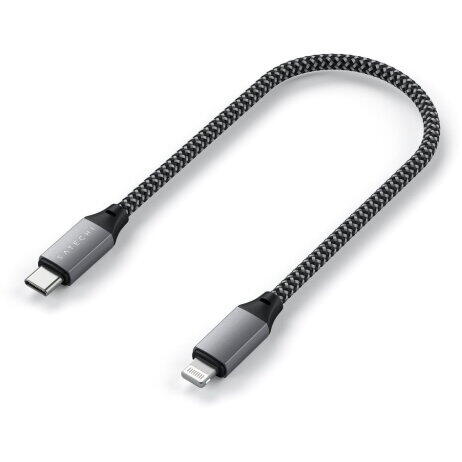 Satechi USB-C to Lightning Short Cable 25cm - Space Grey