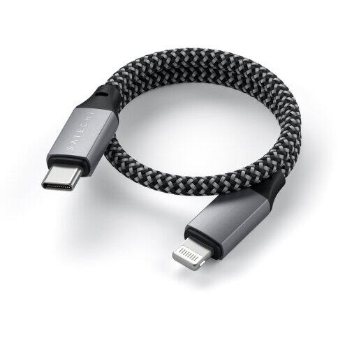 Satechi USB-C to Lightning Short Cable 25cm - Space Grey