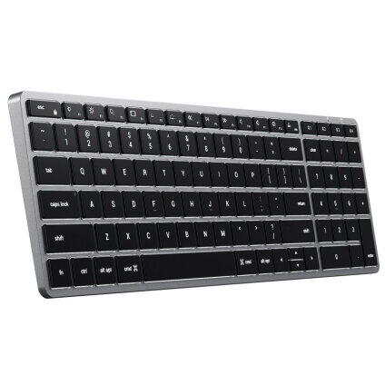 Satechi SLIM X2 Slim Bluetooth Wireless Keyboard + Num. Keypad - US - Space Grey