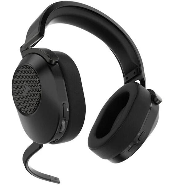 Casti gaming CORSAIR HS65 SURROUND WIRELESS V2 7.1 SURROUND, autonomie baterie 24h