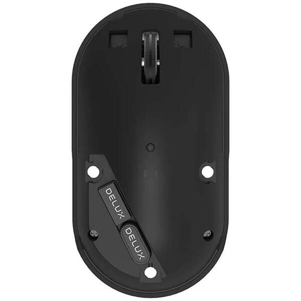Mouse wireless si bluetooth Delux M399DB negru