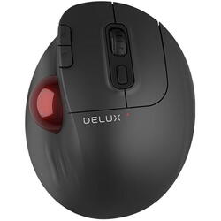 Mouse wireless si bluetooth cu trackball Delux MT1 negru