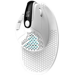 Mouse vertical Delux M618XSD alb iluminare RGB