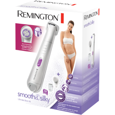 Body & bikini trimmer Remington Ultimate WPG4035, Wet & Dry, Acumulator, Accesoriu pentru ras, Perie exfoliere, Alb
