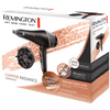 Uscator de par Remington, Copper Radiance, 2200W, Ionizare, grila ceramica, 3 setari temperatura, 2 viteze, Auriu/Negru