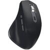 Mouse Serioux Apex 166 Wireless reincarcabil USB-C, Negru, senzor: Optic, DPI: 800/ 1200/1600/ 2400, conexiune: Dongle USB 2,4 GHz, banda de frecventa: 2,4 GHz, click silentios, design ergonomic, baterie integrată litiu de 500 mAh, cerințe OS: Win, Mac, V