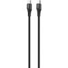Cablu Serioux TYPE-C - TYPE-C 1M 100W, lungime: 100 cm, ieșire: 100W, tip cablu: USB-C la USB-C, culoare: Negru, funcție: încărcare și sincronizare
