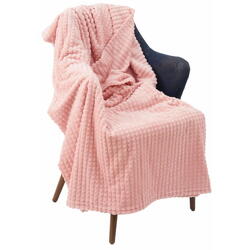 PATURA FLANNEL 200X220 CM ROZ