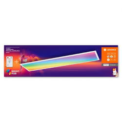 Panou LED RGB inteligent Ledvance SMART+ Wifi PANEL Magic cu Telecomanda, 36W, 4400 lm, lumina alba si color (2700-6500K), dimabila, IP20, 295x295x60mm, metal/PMMA, Alb