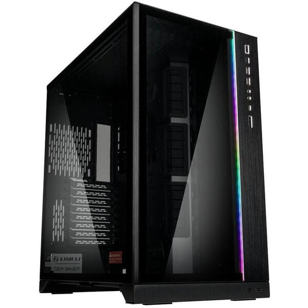 Carcasa Lian Li O11 Dynamic XL  Big-Tower negru, PCI-Slots 8, 8 + 2