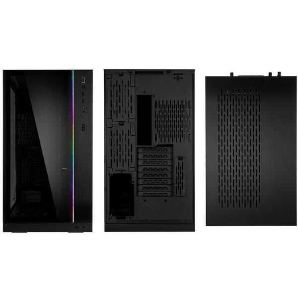 Carcasa Lian Li O11 Dynamic XL  Big-Tower negru, PCI-Slots 8, 8 + 2