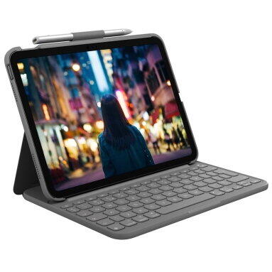 LOGITECH Slim Folio for iPad 10th gen - GREY - (US) - INTNL-973