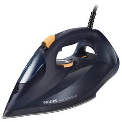 Fier de Calcat PHILIPS Seria 7000 DST7060/20, 3000W, 250g/min, 300ml, Talpa SteamGlide Elite, Bleumarin-Galben