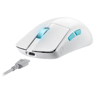 Mouse gaming wireless si bluetooth ASUS ROG Harpe Ace Aim Lab Edition alb