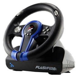 Volan gaming FlashFire Drift Wheel negru cu albastru