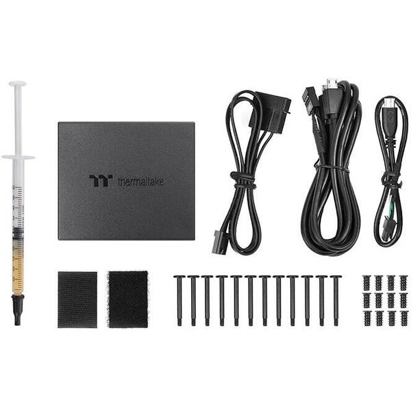 Set 3 ventilatoare Thermaltake Swafan 14 140mm iluminare aRGB
