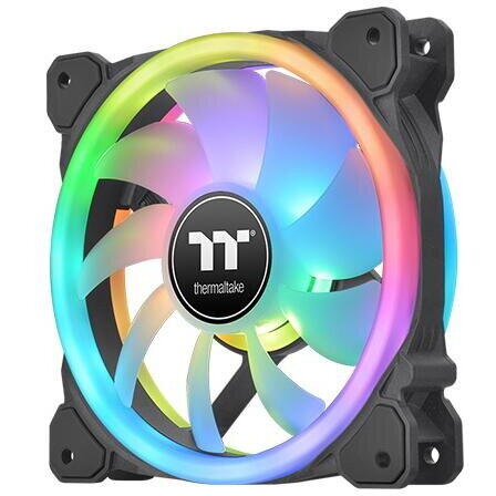 Set 3 ventilatoare Thermaltake Swafan 14 140mm iluminare aRGB