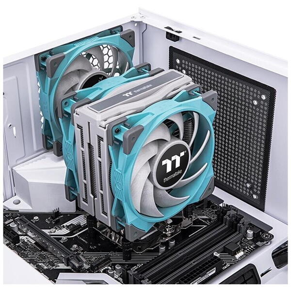 Cooler procesor Thermaltake TT Premium TOUGHAIR 510 turquoise