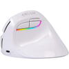 Mouse wireless si bluetooth Delux M618 mini alb pentru stangaci