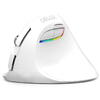 Mouse wireless si bluetooth Delux M618 mini alb pentru stangaci
