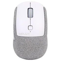 Mouse bluetooth si wireless Delux MS20DB alb