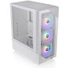 Carcasa Thermaltake View 200 Tempered Glass aRGB Snow alba
