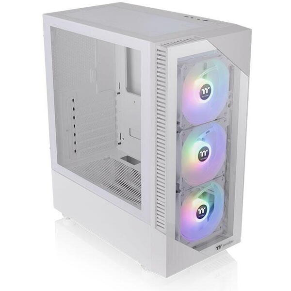 Carcasa Thermaltake View 200 Tempered Glass aRGB Snow alba