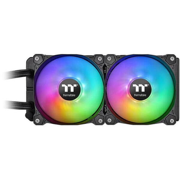 Cooler procesor cu lichid Thermaltake Floe Ultra 240 negru iluminare aRGB si display