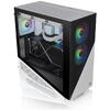 Carcasa Thermaltake Divider 370 Tempered Glass Snow aRGB alba