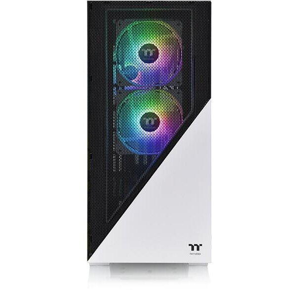 Carcasa Thermaltake Divider 370 Tempered Glass Snow aRGB alba