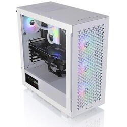 Carcasa Thermaltake V350 Tempered Glass aRGB Air Snow alba