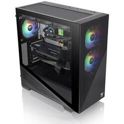 Carcasa Thermaltake Divider 370 Tempered Glass aRGB neagra