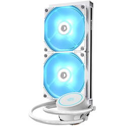 Cooler procesor cu lichid ID-Cooling Auraflow X 240 EVO Snow iluminare RGB