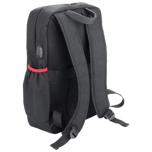 Rucsac laptop 15" Redragon Heracles GB-82, Negru - Rosu