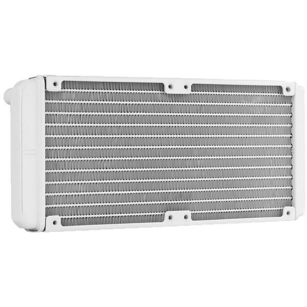 Cooler procesor cu lichid Aerocool Mirage L240 alb iluminare aRGB