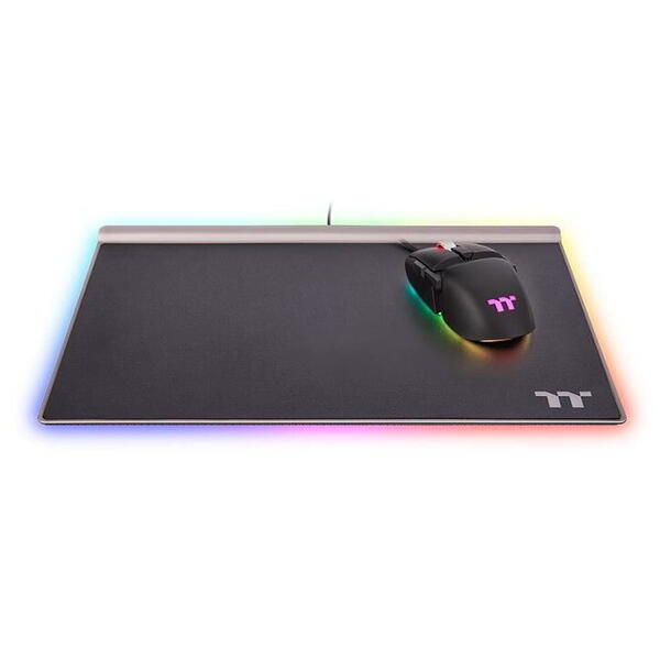 Mousepad Thermaltake Premium Argent MP1 iluminare RGB