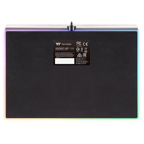 Mousepad Thermaltake Premium Argent MP1 iluminare RGB