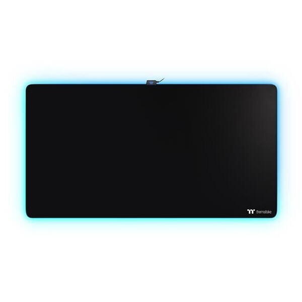 Mousepad Thermaltake Premium M900 XXL 160x80cm iluminare RGB negru