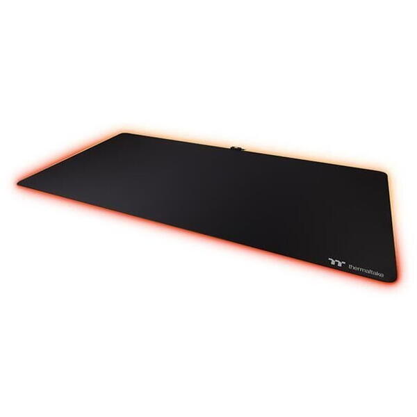 Mousepad Thermaltake Premium M900 XXL 160x80cm iluminare RGB negru