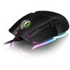 Mouse gaming Thermaltake Premium Argent M5 iluminare RGB negru